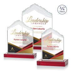 Everest Full Color Red Peak Crystal Award - Corporate Awards