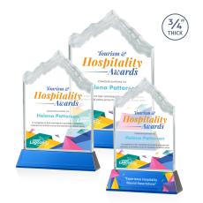 McKinley Full Color Blue on Newhaven Peak Crystal Award - Mountain Awards