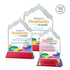 McKinley Full Color Red on Newhaven Peak Crystal Award - Mountain Awards