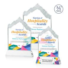 McKinley Full Color Starfire on Newhaven Peak Crystal Award - Mountain Awards