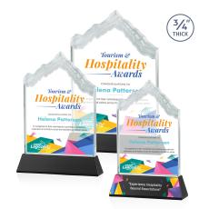 McKinley Full Color Black on Newhaven Peak Crystal Award - Mountain Awards