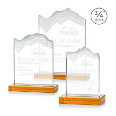 Kilimanjaro Amber Peak Crystal Award - Glass Awards