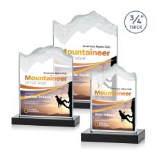 Kilimanjaro Full Color Black Peak Crystal Award - Sales Awards