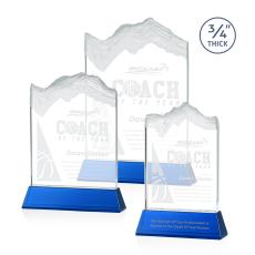 Kilimanjaro Blue on Newhaven Peak Crystal Award - Glass Awards