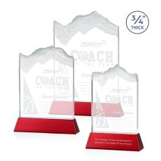 Kilimanjaro Red on Newhaven Peak Crystal Award - Glass Awards
