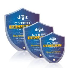 Polaris Shield Full Color Gold Abstract / Misc Acrylic Award - Award Plaques