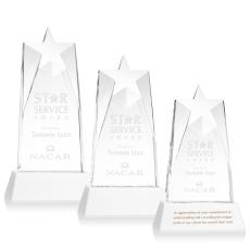 Millington Star on Base - White - Corporate Awards