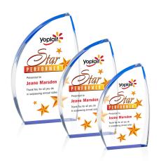 Duncan Full Color Blue Sail Acrylic Award - Employee Awards