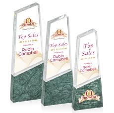 Lamont Tower Full Color Obelisk Crystal Award - Crystal Pillar Awards