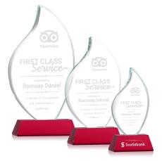 Odessy Red on Newhaven Flame Crystal Award - Corporate Awards