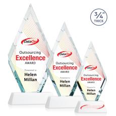 Richmond Full Color White on Newhaven Crystal Award - Full Color Awards