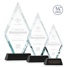 Richmond Black on Newhaven Base Crystal Award - Corporate Awards