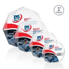 Piedmont Full Color Clear Acrylic Award - Acrylic Awards