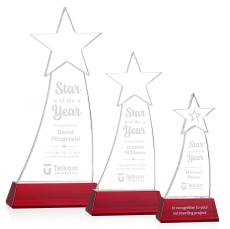 Manolita Red Star Crystal Award - Crystal Awards