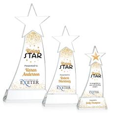 Manolita Full Color Clear Star Crystal Award - Crystal Awards
