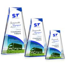 Tyneside Full Color Blue Obelisk Acrylic Award - Corporate Awards