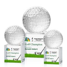 Golf Ball Full Color Spheres on Granby Crystal Award - Full Color Awards