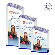 Warwick Full Color Blue Peak Acrylic Award - Acrylic Awards