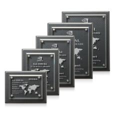 Caledon Plaque - Carbon Fibre/Silver - Employee of the Year Plaques