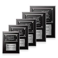 Gossamer Plaque - Black/Silver - Employee of the Year Plaques