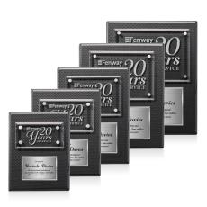 Gossamer Plaque - Carbon Fibre/Silver - Employee of the Year Plaques