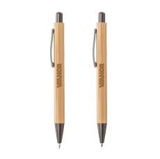 Lucky Clicker Bamboo Pen & Pencil Set - Executive Gifts