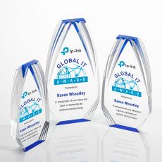 Lantana Full Color Blue Acrylic Award - Acrylic Awards