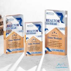 Montagnes Full Color Rectangle Wood Award - Wood Awards