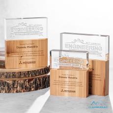 Arbuste Rectangle Wood Award - Acrylic Awards