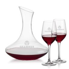 Hampton Carafe & Lethbridge Wine - Etched Barware