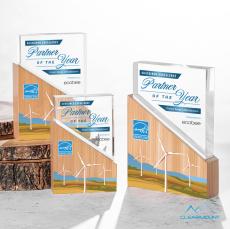 Rocheaux Full Color Rectangle Wood Award - Wood Awards