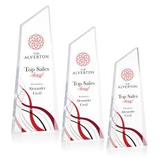 Hudson Full Color Clear Peak Acrylic Award - Employee Awards
