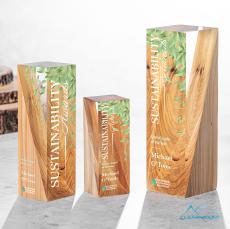 Cascades Full Color Obelisk Wood Award - Wood Awards