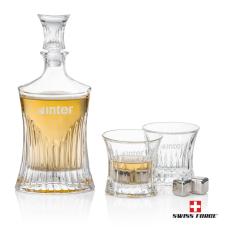 Langstaff Decanter Set & Ice Cubes - Etched Barware