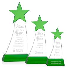 Manolita Green/Green Star Crystal Award - Glass Awards