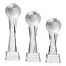 Soccer Ball Clear on Grafton Base Spheres Crystal Award