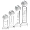 Soccer Ball Clear on Stowe Base Spheres Crystal Award
