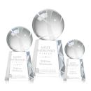 Tennis Ball Spheres on Celestina Base Crystal Award
