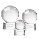 Tennis Ball Spheres on Paragon Base Crystal Award