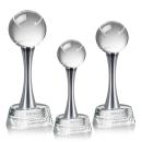 Tennis Ball Spheres on Willshire Base Crystal Award