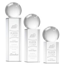 Baseball Spheres on Dakota Base Crystal Award - Baseball Awards