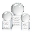 Baseball Spheres on Granby Base Crystal Award