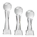 Basketball Clear on Grafton Base Spheres Crystal Award