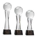 Basketball Black on Grafton Base Spheres Crystal Award