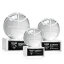 Basketball Spheres on Hancock Base Crystal Award