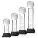 Basketball Black on Stowe Base Spheres Crystal Award