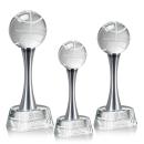 Basketball Spheres on Willshire Base Crystal Award