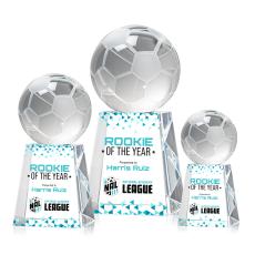 Soccer Ball Full Color Spheres on Celestina Crystal Award - Soccer Awards