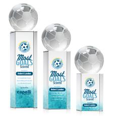 Soccer Ball Full Color Spheres on Dakota Crystal Award - Soccer Awards
