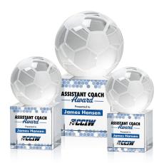 Soccer Ball Full Color Spheres on Granby Crystal Award - Soccer Awards